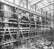 Reciprocating engines under construction